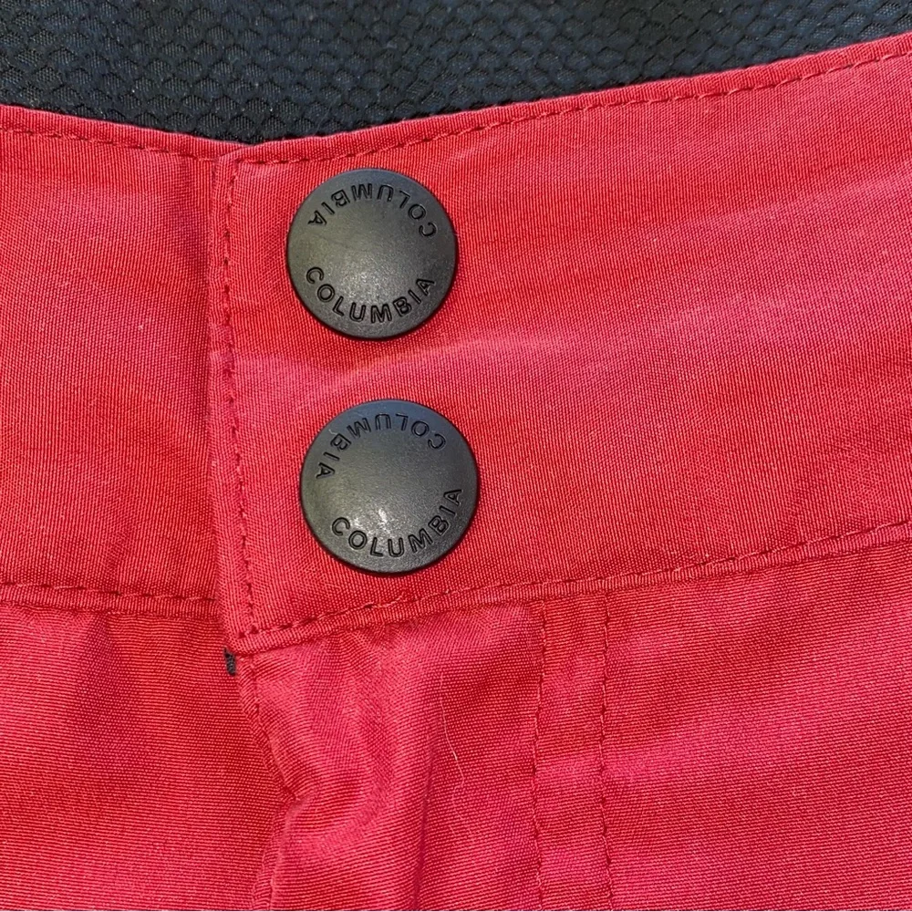 Columbia brick red quick dry shorts 10